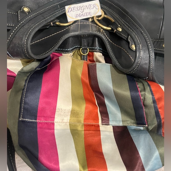 COACH Legacy Ergo Black Leather Belted Hobo Tote 11265 GUC! RARE!! - Picture 12 of 14